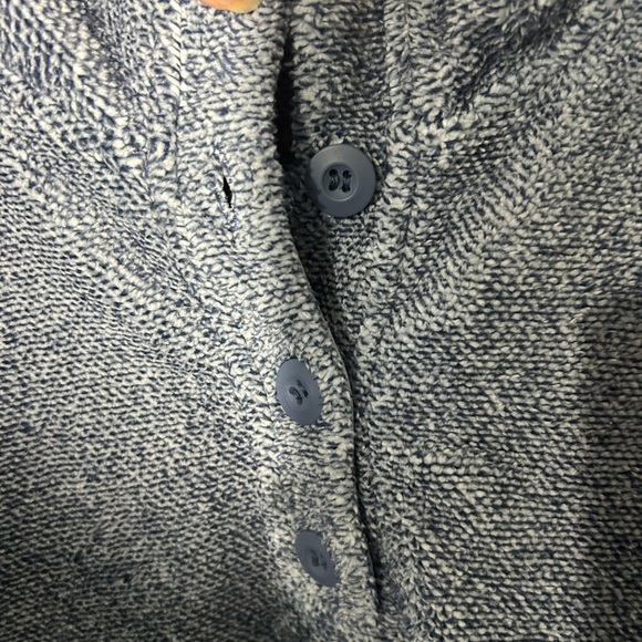 Eddie Bauer Women's 1/4 Button Soft Fleece   Pullover heathered blue size Large - Picture 4 of 11